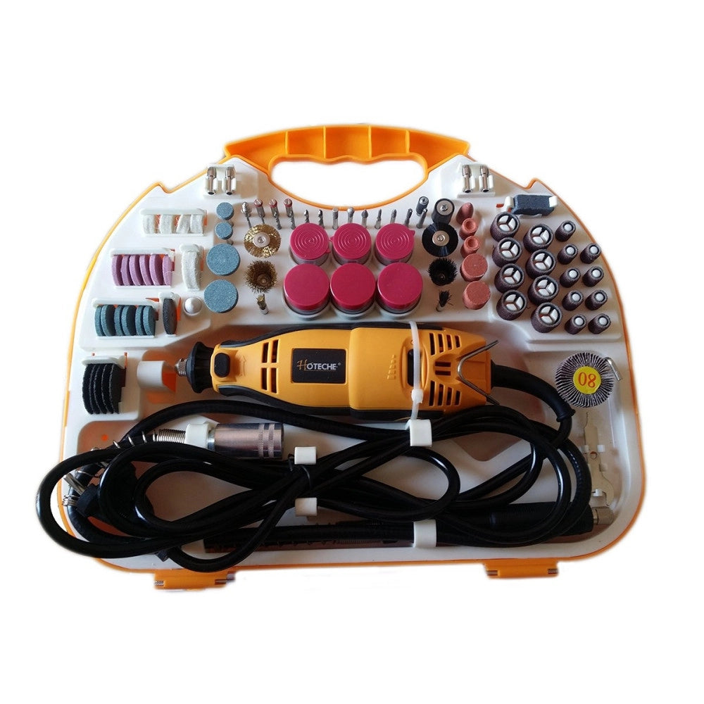 Trade Shop - Smerigliatrice Mini Trapano Fresa Drimmel Di Precisione 160w Con 210 Accessori -