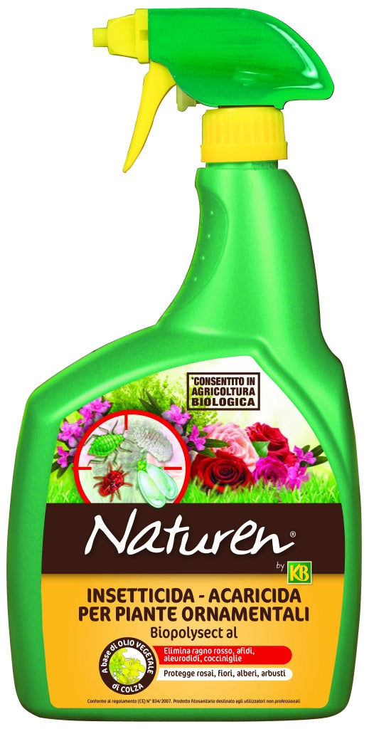 KB INSETTICIDA BIOLOGICO BIOPOLYSECT AL PFnPO A BASE DI OLIO DI COLZA ml. 800
