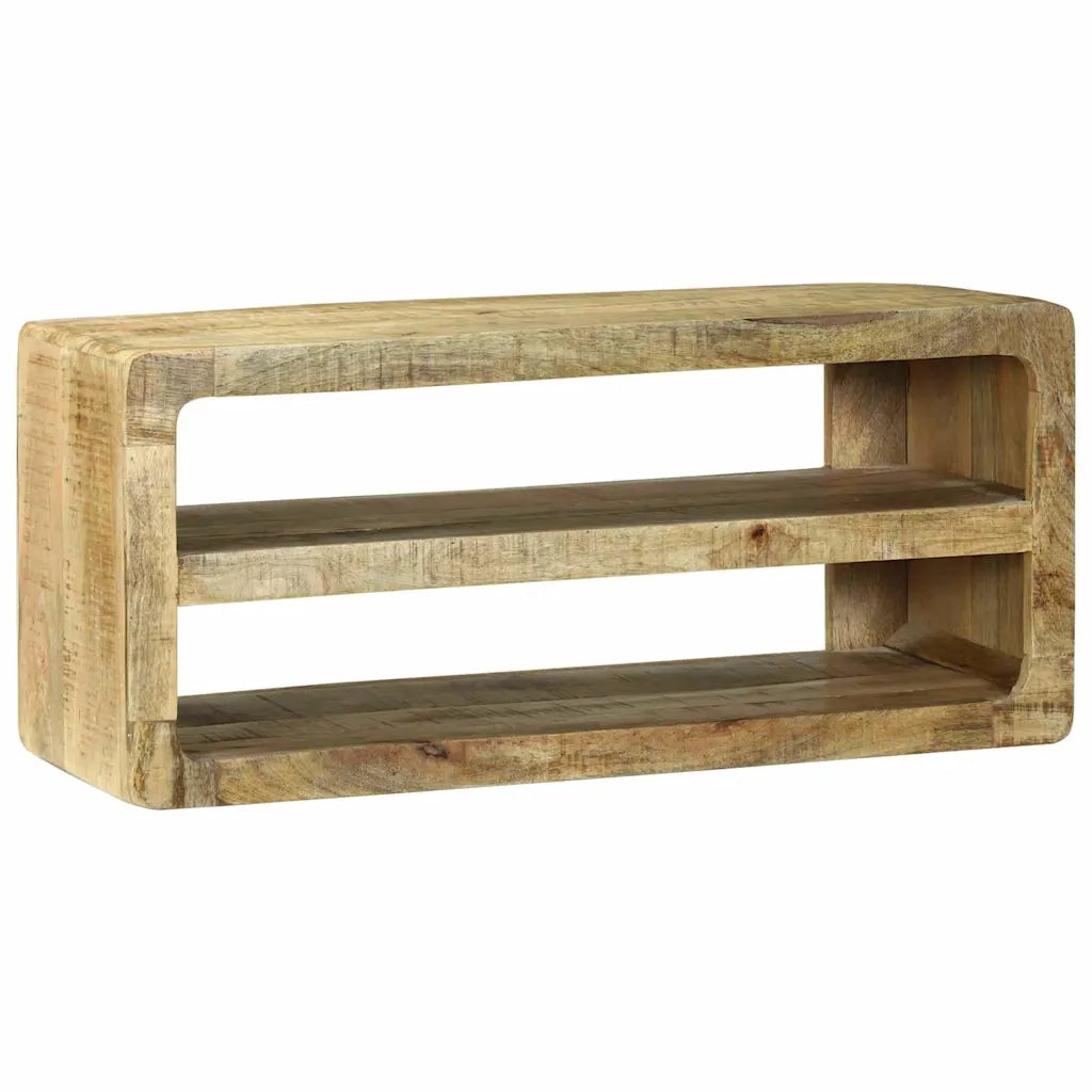 Mobile TV-Credenza per TV-Console TV Marrone 80 x 32 x 36 cm Legno massello di mango