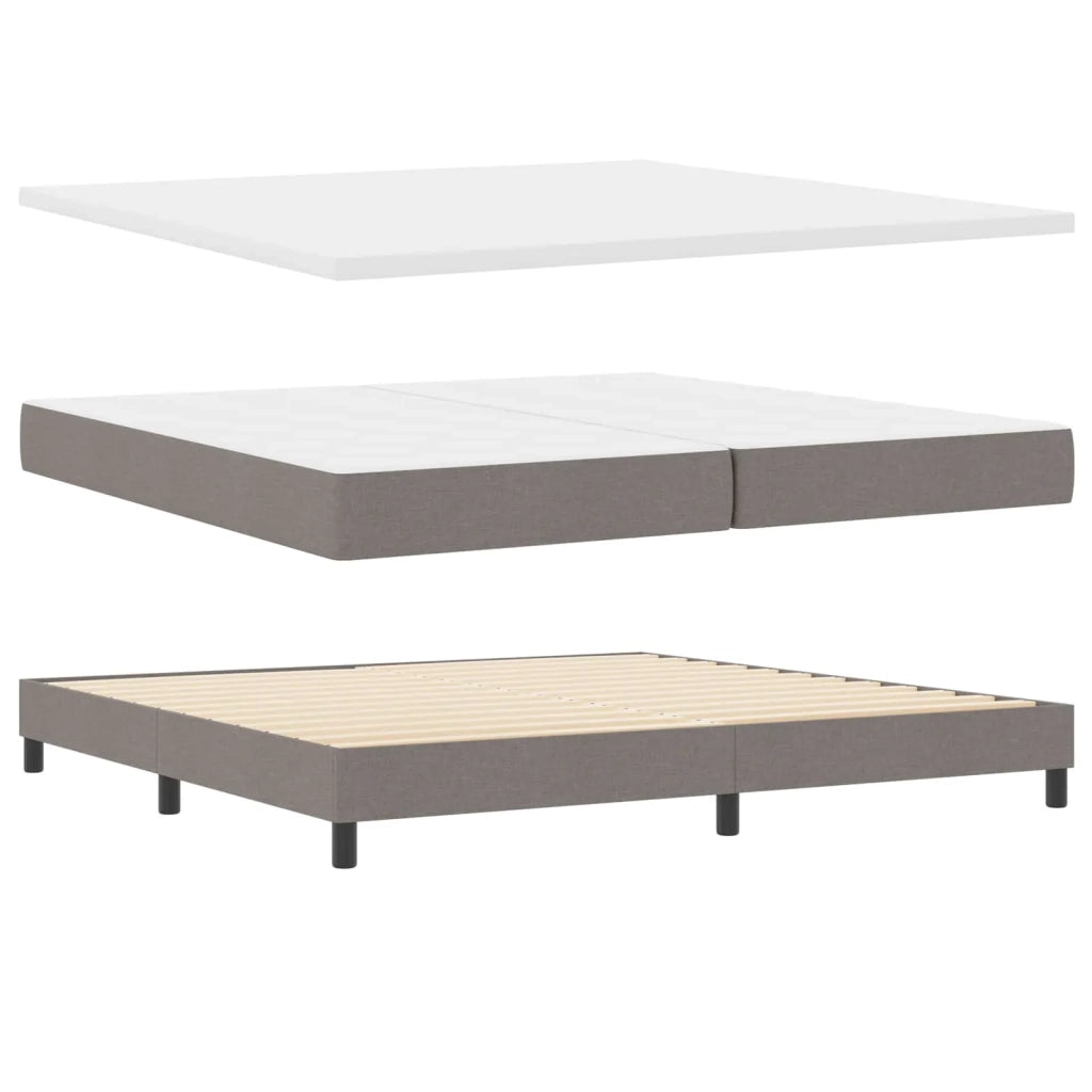 Letto a molle con materasso con led Talpa 200 x 200 cm Tessuto