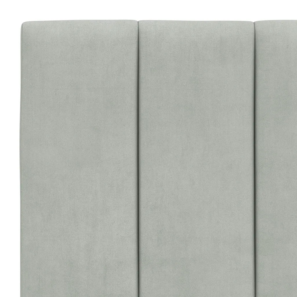 Giroletto senza Materasso Hanko Grigio Chiaro 80x200 cm Velluto 3207813