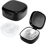 Cassa per protesi - 7,8*7,8*3,8 cm - cassa per protesi - cassa per protesi portatile - cassa per protesi portatile - cassa per protesi reggiprotesi - contenitore per protesi con rail - cassa per pulizia - cassa per protesi di archiviazione