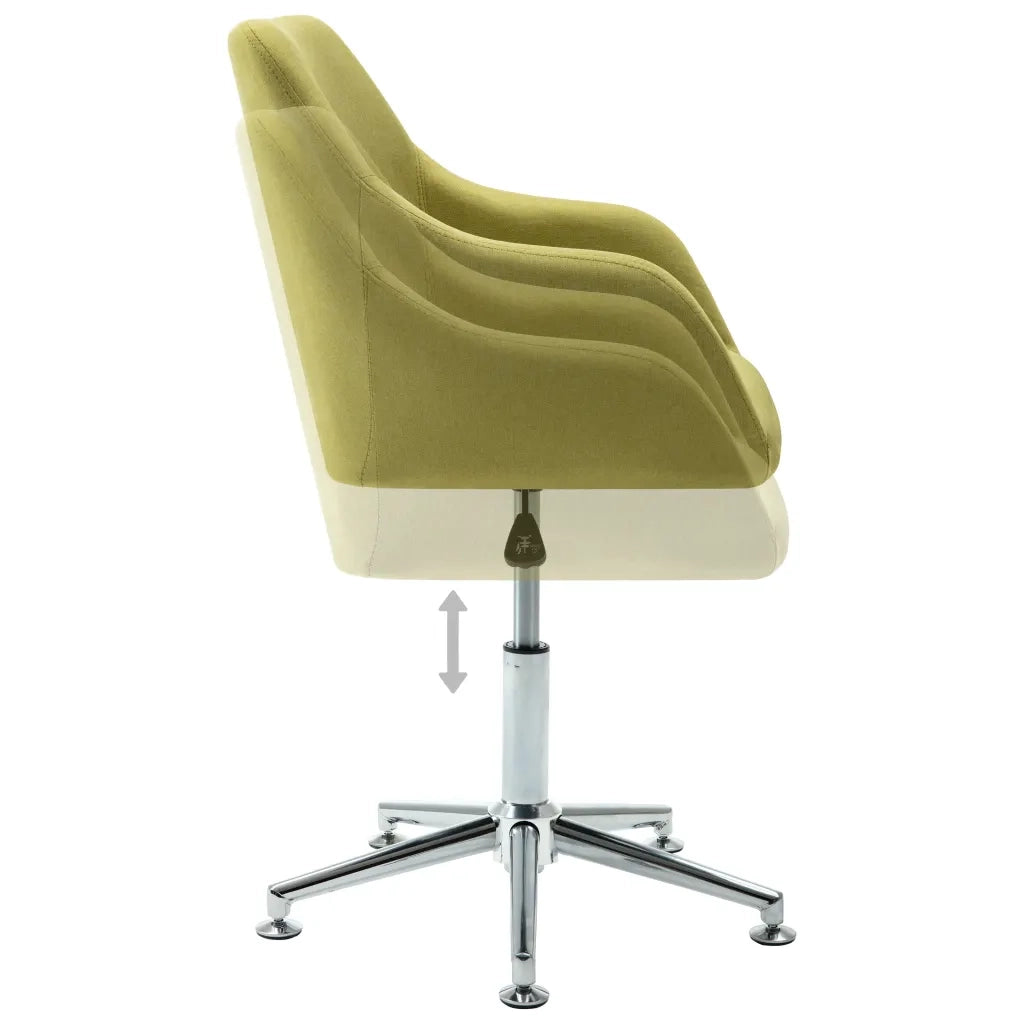 Sedie da Pranzo Girevoli 2 pz Verdi in Tessuto  cod mxl 31438