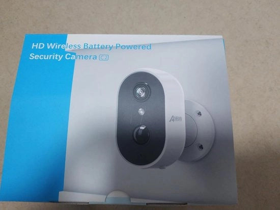 Camera di Sicurezza 2K HD 3MP Camera di Sorveglianza Esterna a Batteria WiFi con PIR e Rilevamento Movimento e Fari Colorati per Visione Notturna compatibile con Alexa con Audio 2 vie in Bianco