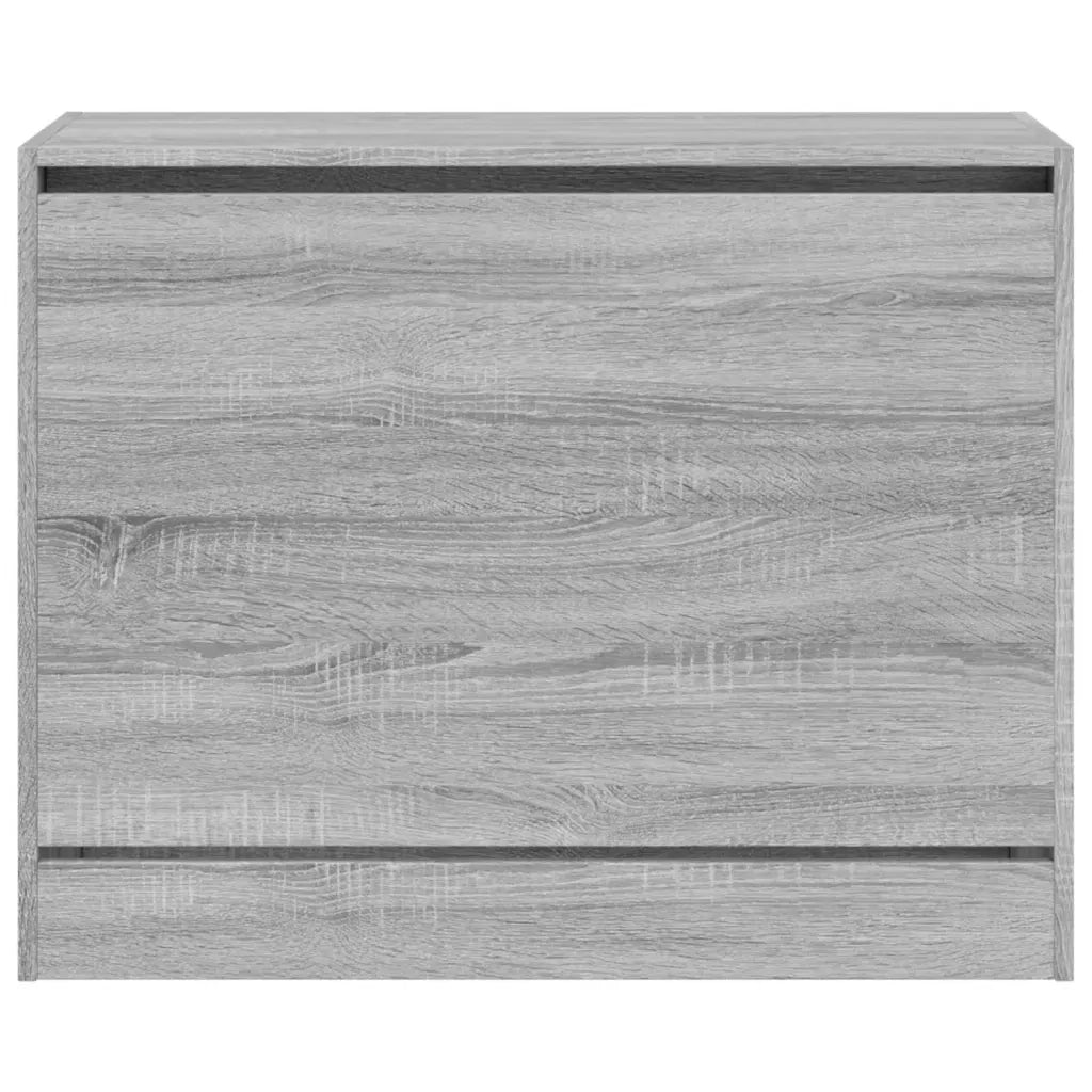 Scarpiera-Scaffale per scarpe Grigio Sonoma 80x34x63 cm in Legno Multistrato