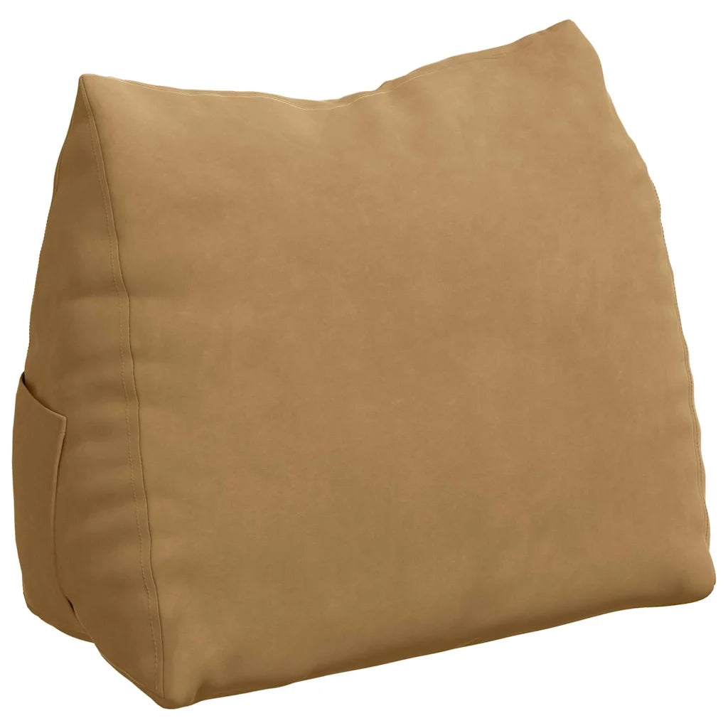Cuscino per Schiena Marrone 60 x 20 x 50 cm Tessuto in Cords 42015056