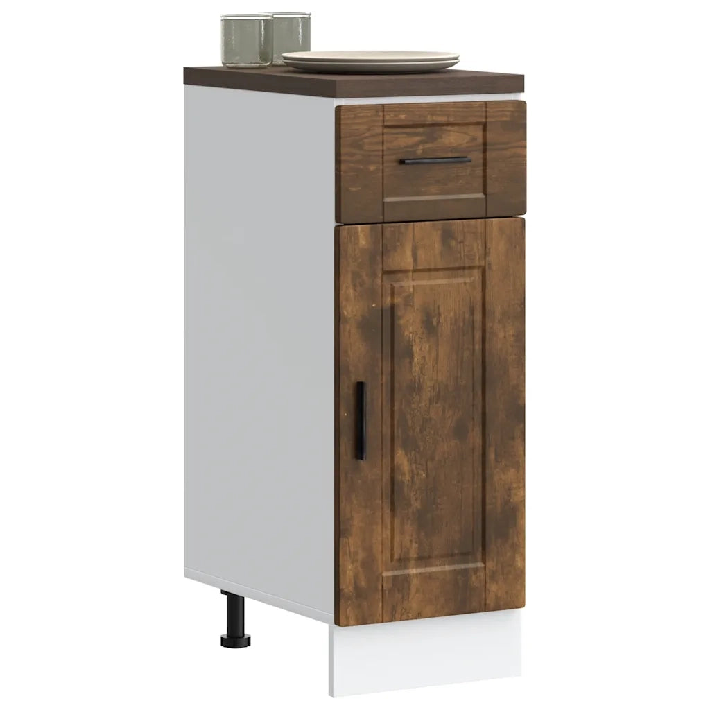 Base da Cucina Porto Rovere Fumo in Legno Multistrato 853942