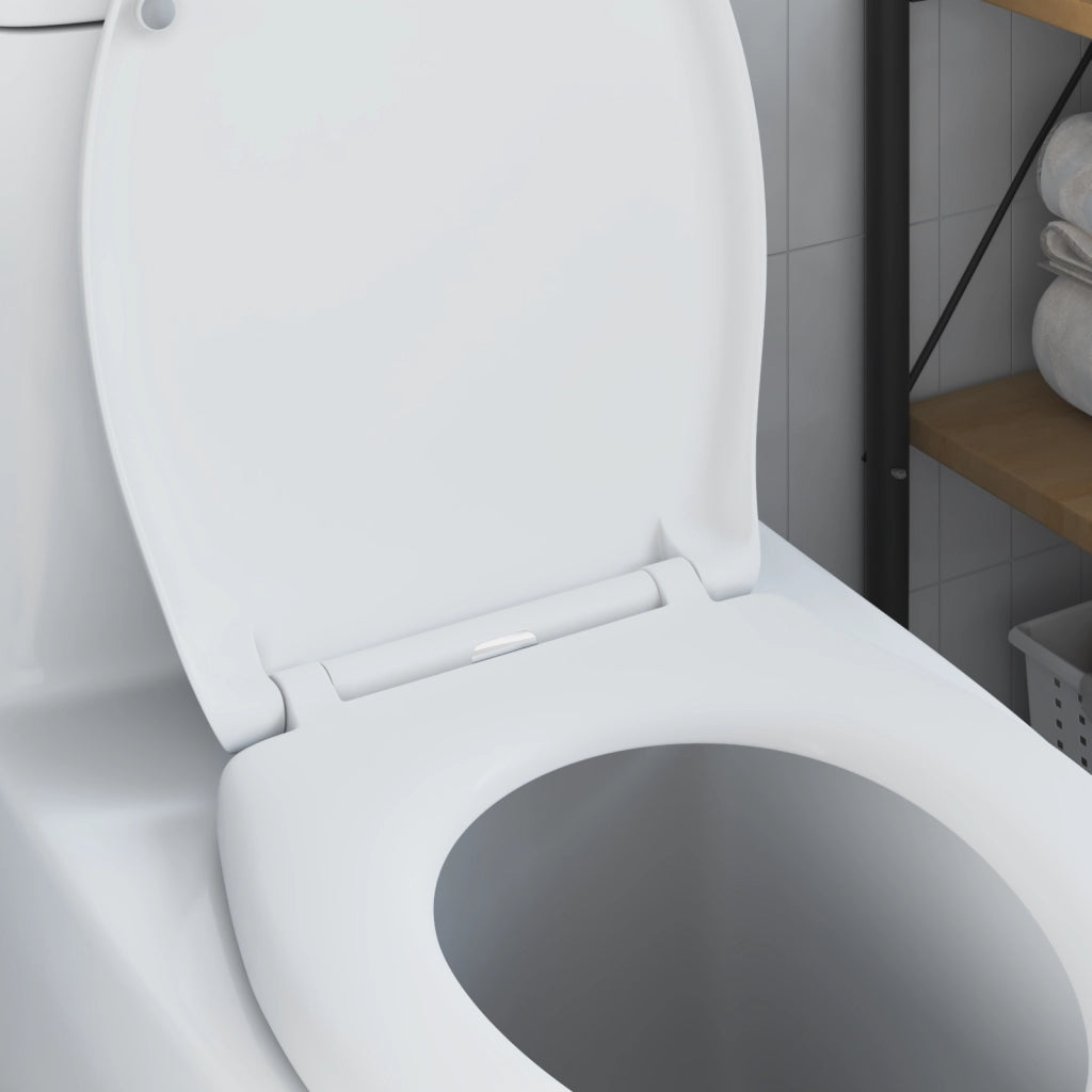 Sedile del Water con Chiusura Morbida Duroplast Bianco
