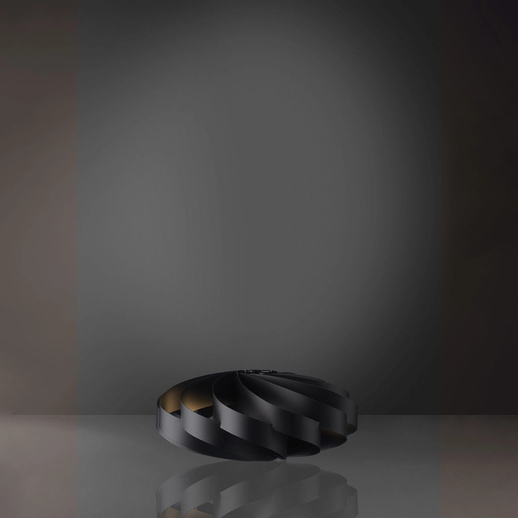 Lampada Da Scrivania-Ufficio Moderna Flat Polilux ® Nero 1 Luce E27 D50Cm