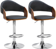 2er Set Barhocker Nilse Kunstleder chrom