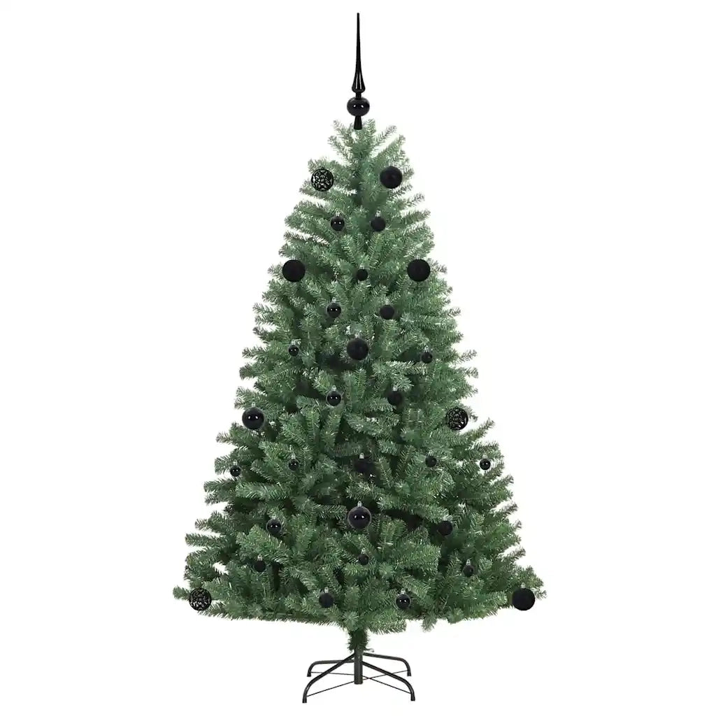 Albero di Natale Artificiale con Rami Pieghevoli Verde 150 cm 3395479