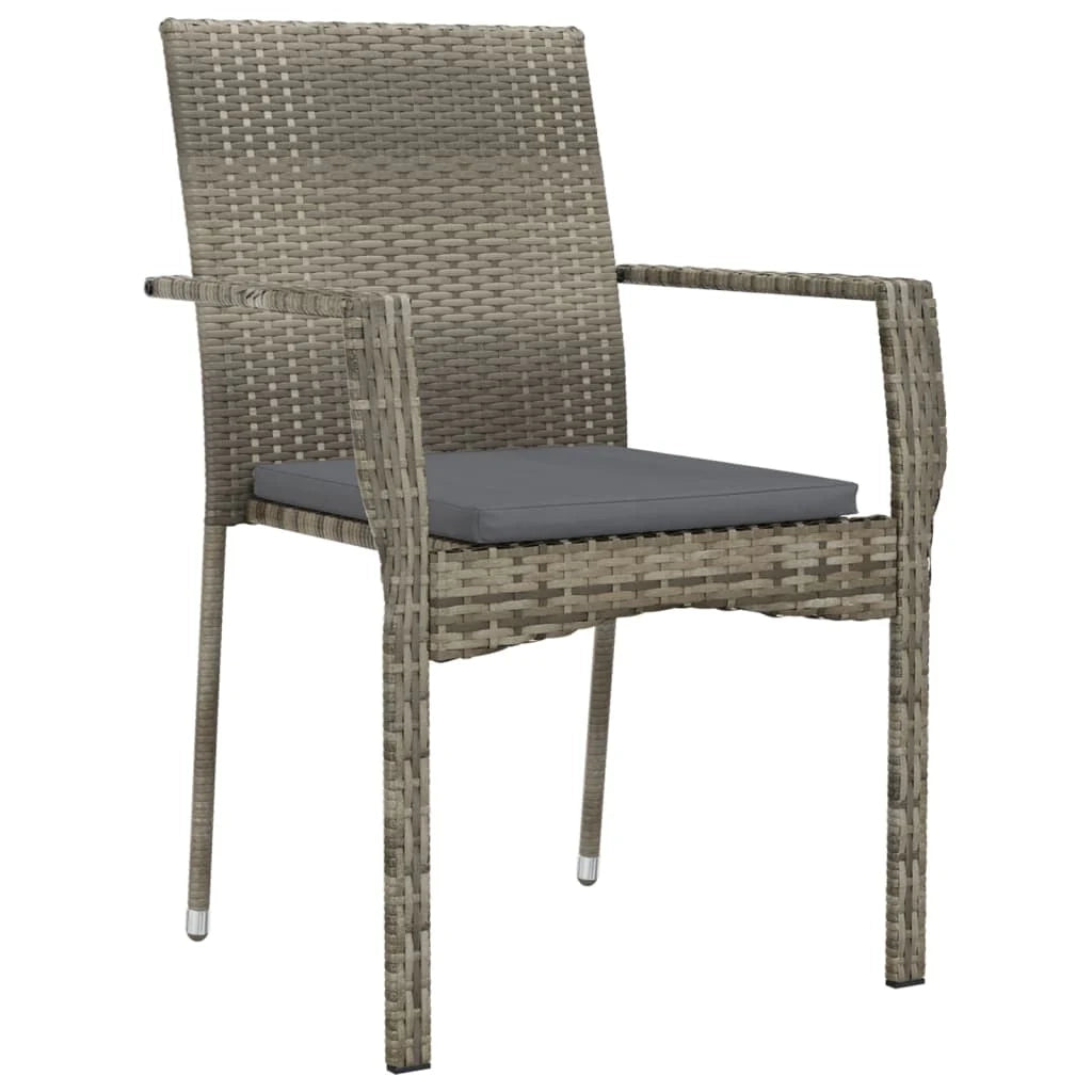 Set da pranzo da giardino in rattan grigio da 7 pezzi e cuscini 02_0014900