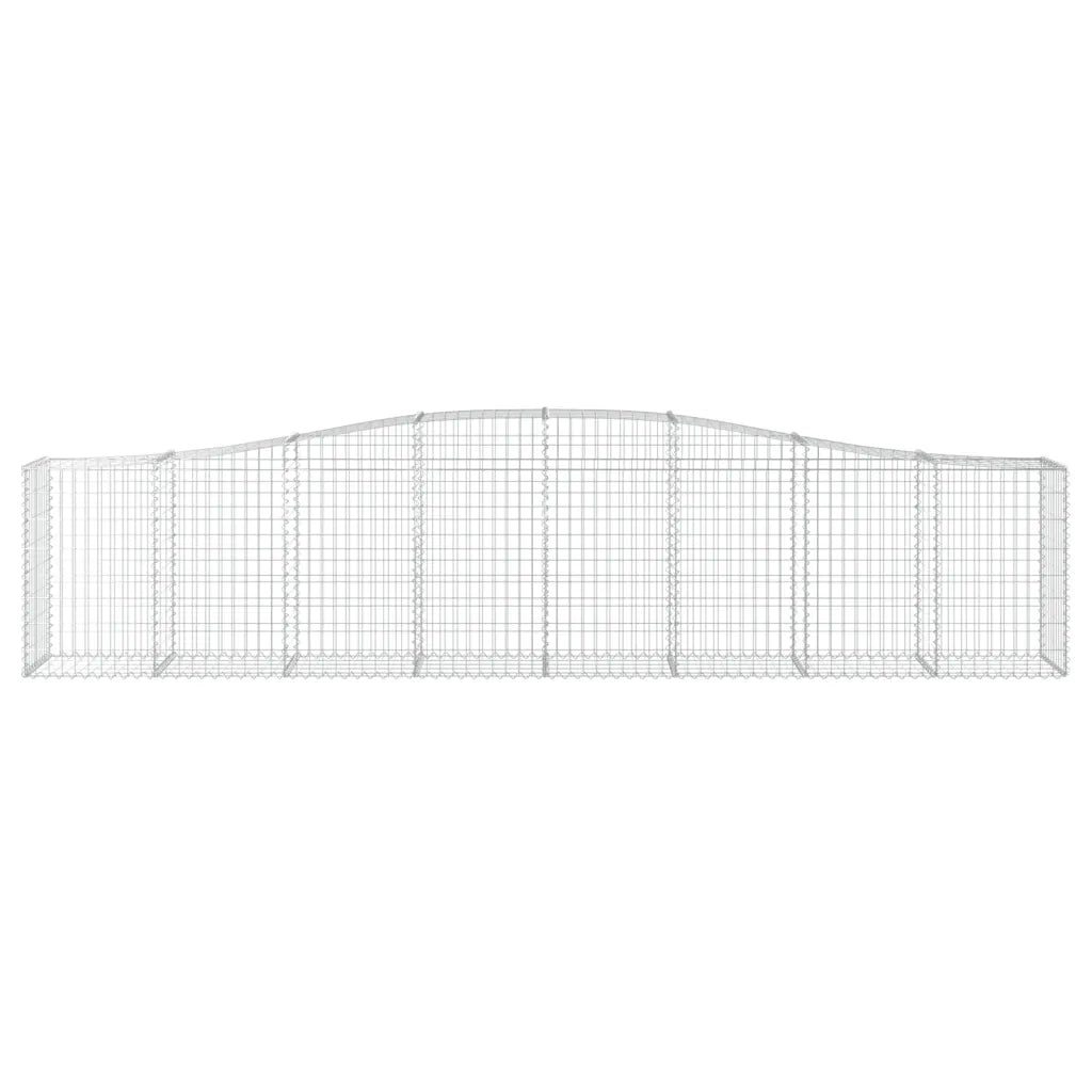 Cesti Gabbioni ad Arco 25 pz 400x50x80/100 cm Ferro Zincato 3145954