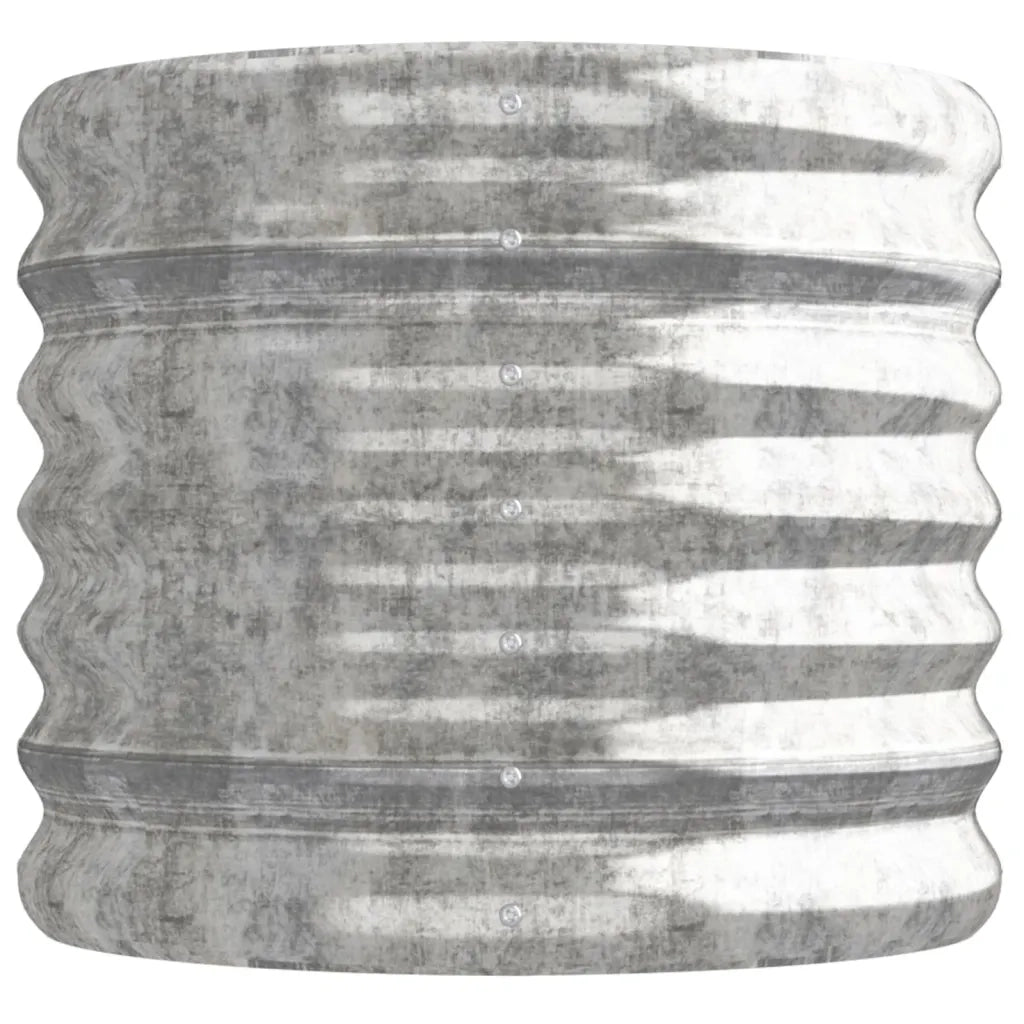 Letto Giardino Acciaio Zincato 114x40x36cm Argento 318867