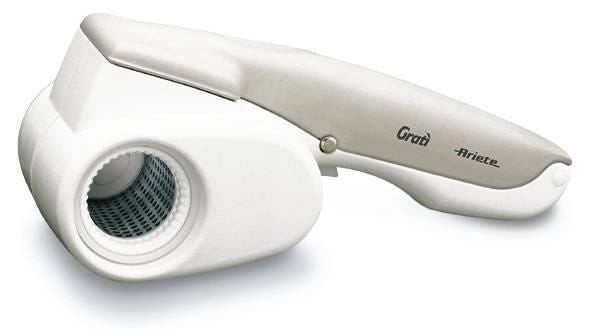 Ariete 440 Gratì Grattugia elettrica ricaricabile rullo in acciaio inox da 14 cm 1500 mAh per oltre 100 grattate completamente smontabile ideale per formaggi pane cioccolato colore arancio-Bianco