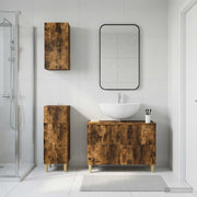 Set di armadietti da bagno in 3 pezzi ARNHEM Rovere Fumo 3417770