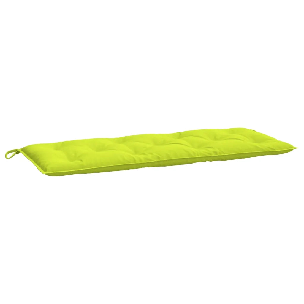 Cuscino per Panca-Cuscini per panchina Verde Brillante 120x50x7 cm in Tessuto Oxford