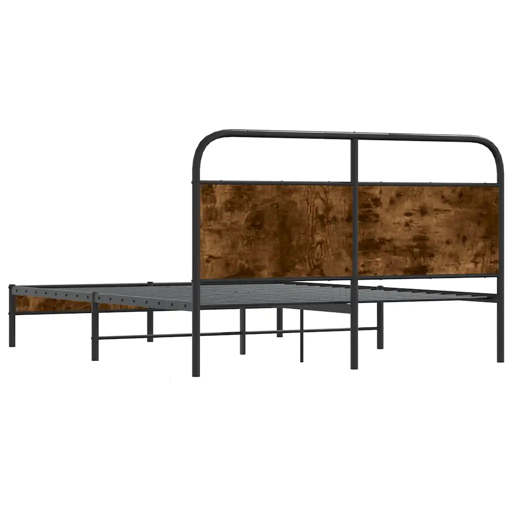 Giroletto senza Materasso Rovere Fumo 160x200 cm in Truciolato 4100359
