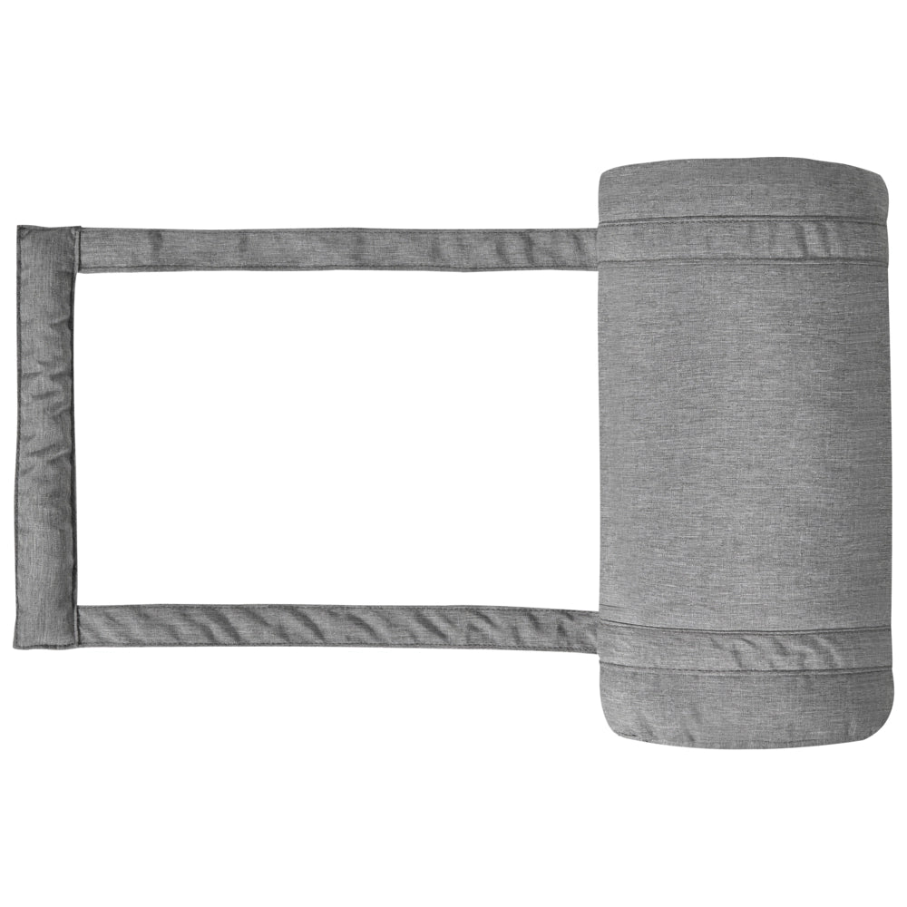 Cuscino per lettino prendisole con poggiatesta per lettino solare Resistente ai raggi UV Grigio melange esterno bordo piscina