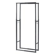 Portalegna in acciaio larghezza 60-100 cm nero 03_0010490