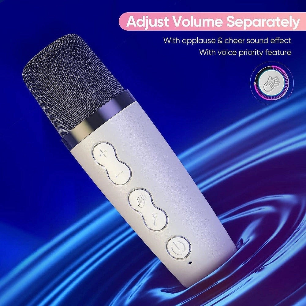 Trade Shop - Sistema Karaoke Bluetooth Con Microfono Altoparlante Portatile Con Maniglia Audio -