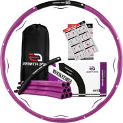 Hula hoop per adulti per perdita di peso 6-8 sezioni hula hoop con disegno a onde adatta a principianti e esperti 12 kg/15 kg/21 kg anello fitness con schiuma inclusa con borsa - ideale per fitness a casa