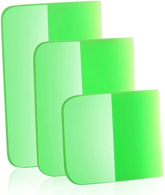 Kit 3 in 1 per pulisci finestre - Strumento per pulire vetri - Strumento per applicare vinile - Strumento per applicare tinte per vetri - Manico comodo - Piastra per pulire con TPU - Strumento anti graffi