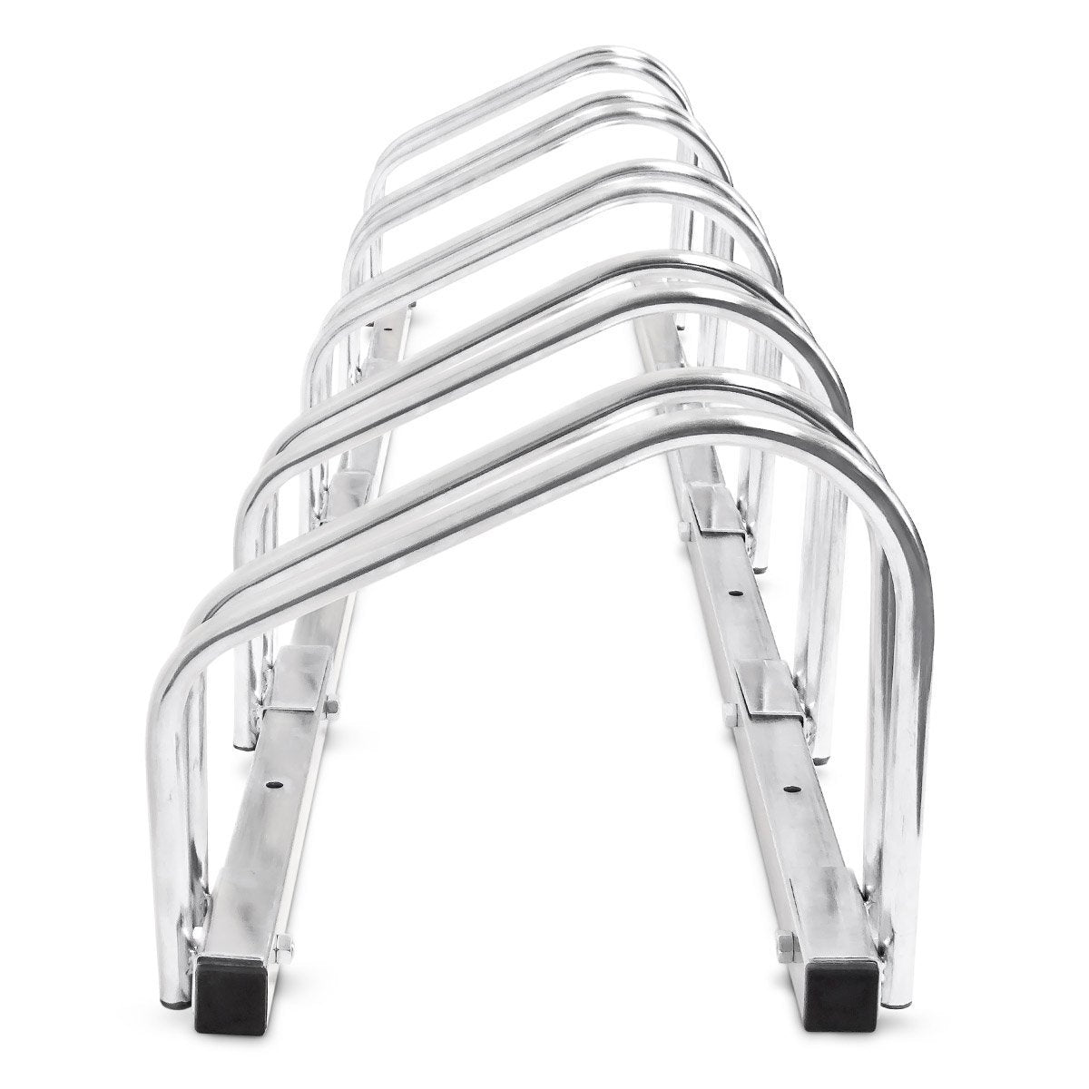 Sistema portabici portabici ribaltabile 5 bici pratico garage a terra o a muro 3413004