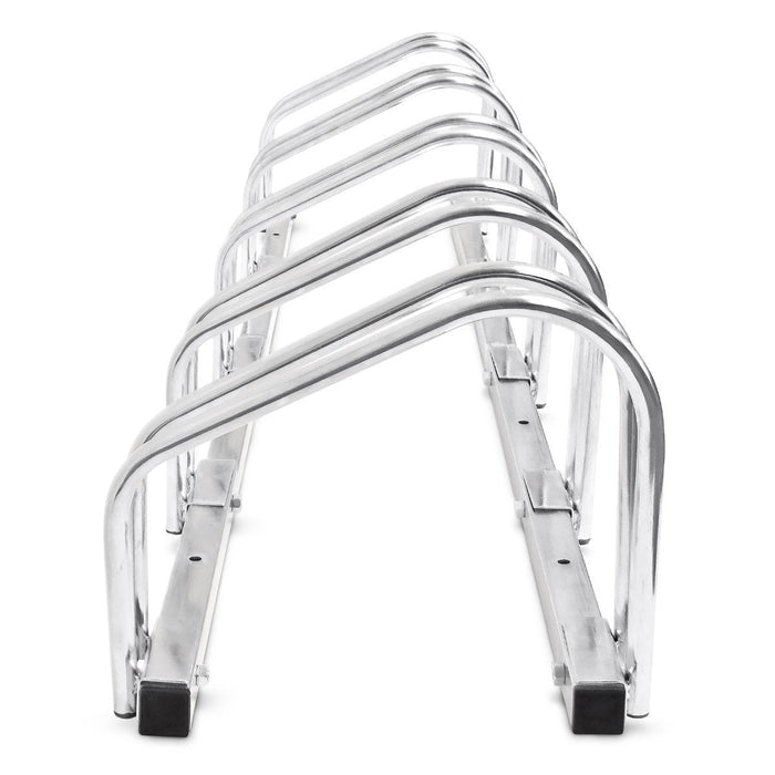 Sistema portabici portabici ribaltabile 5 bici pratico garage a terra o a muro 3413004