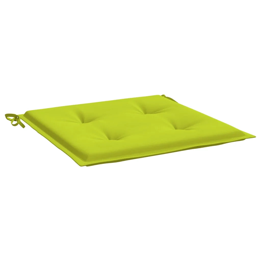Cuscini per Sedia 6 pz Verde Brillante 50x50x4cm Tessuto Oxford 314064
