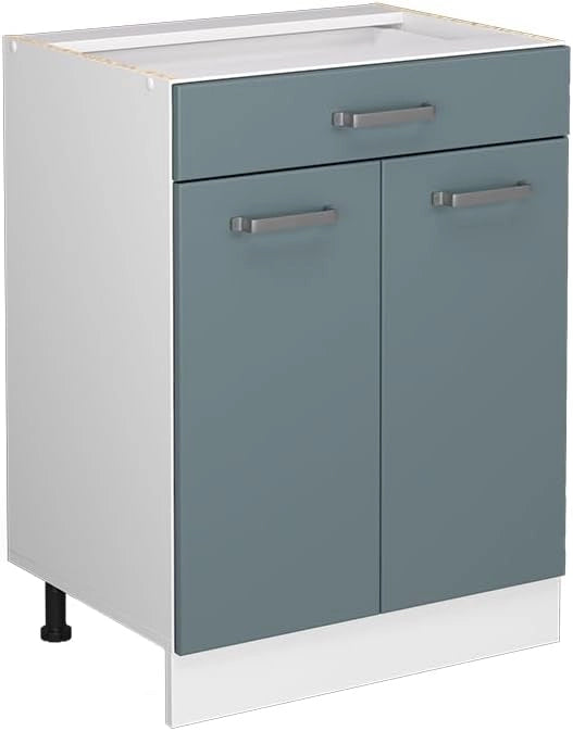 Frontale cucina R-Line, Grigio-blu, 59.2 x 70.8 cm frontale del mobile per mobile base con cassetti
