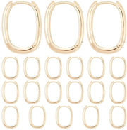 20 pezzi di orecchini in ottone dorato 18K per gioielleria artigianale DIY
