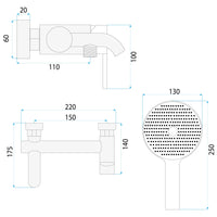 Rubinetto Da Vasca Rea Foster Nickel Brush