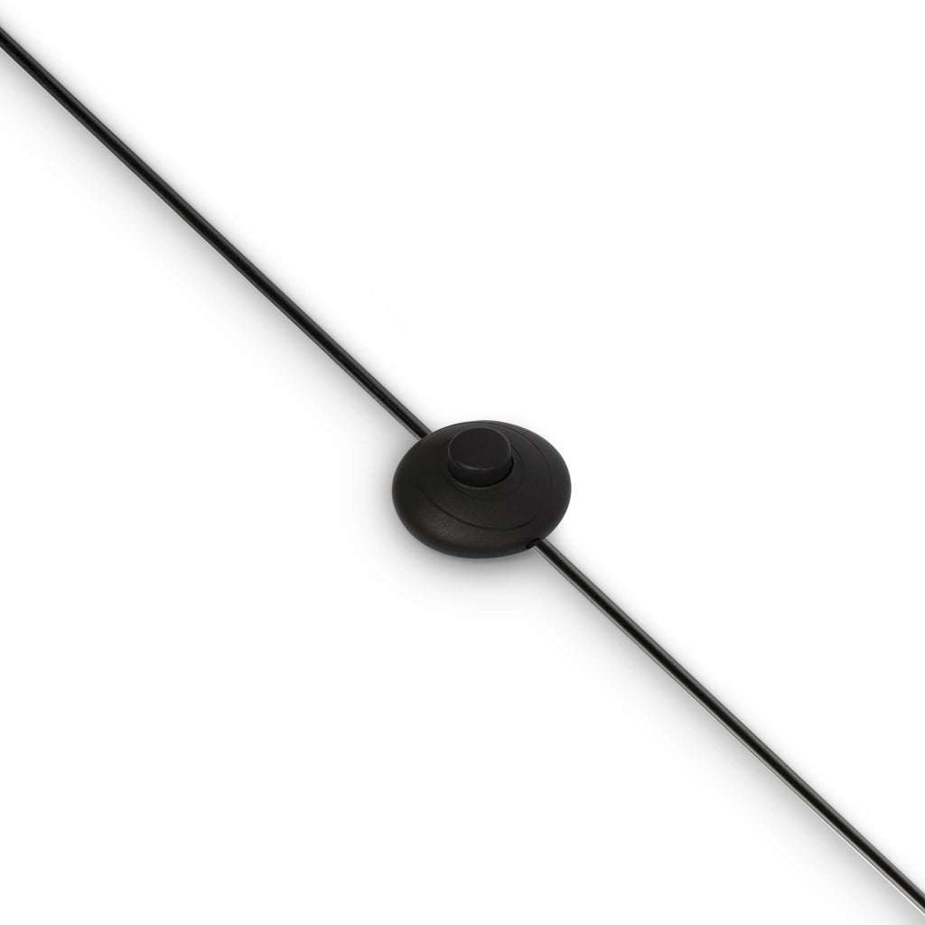 Maytoni Lampada da terra moderna Calvin 1 luce E27 nero metallo cotone