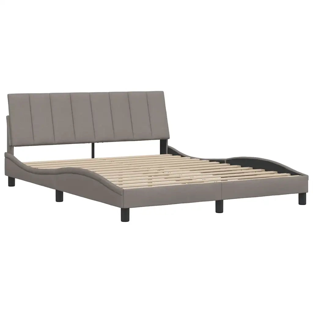 Giroletto senza Materasso Hanko Tortora 160x200 cm in Tessuto