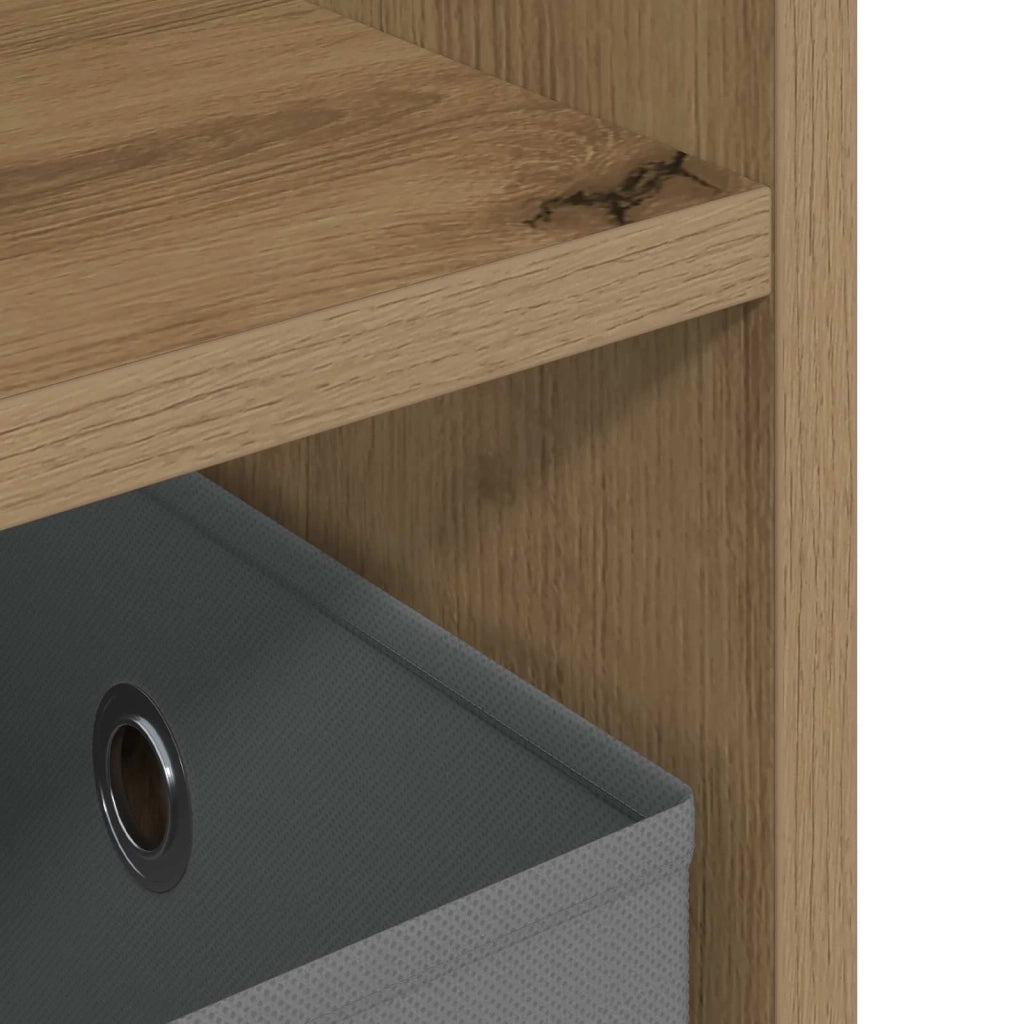 Supporto TV con cassetto Rovere artigianale 79 x 40 x 48 cm