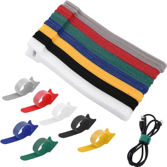 70 pezzi di cinture per cavi in nylon per ufficio domestico, cinture per cavi riutilizzabili con adesivo per organizzare i cavi in ufficio, elementi di fissaggio per ufficio domestico, cinture per cavi autoadesive per la gestione dei cavi