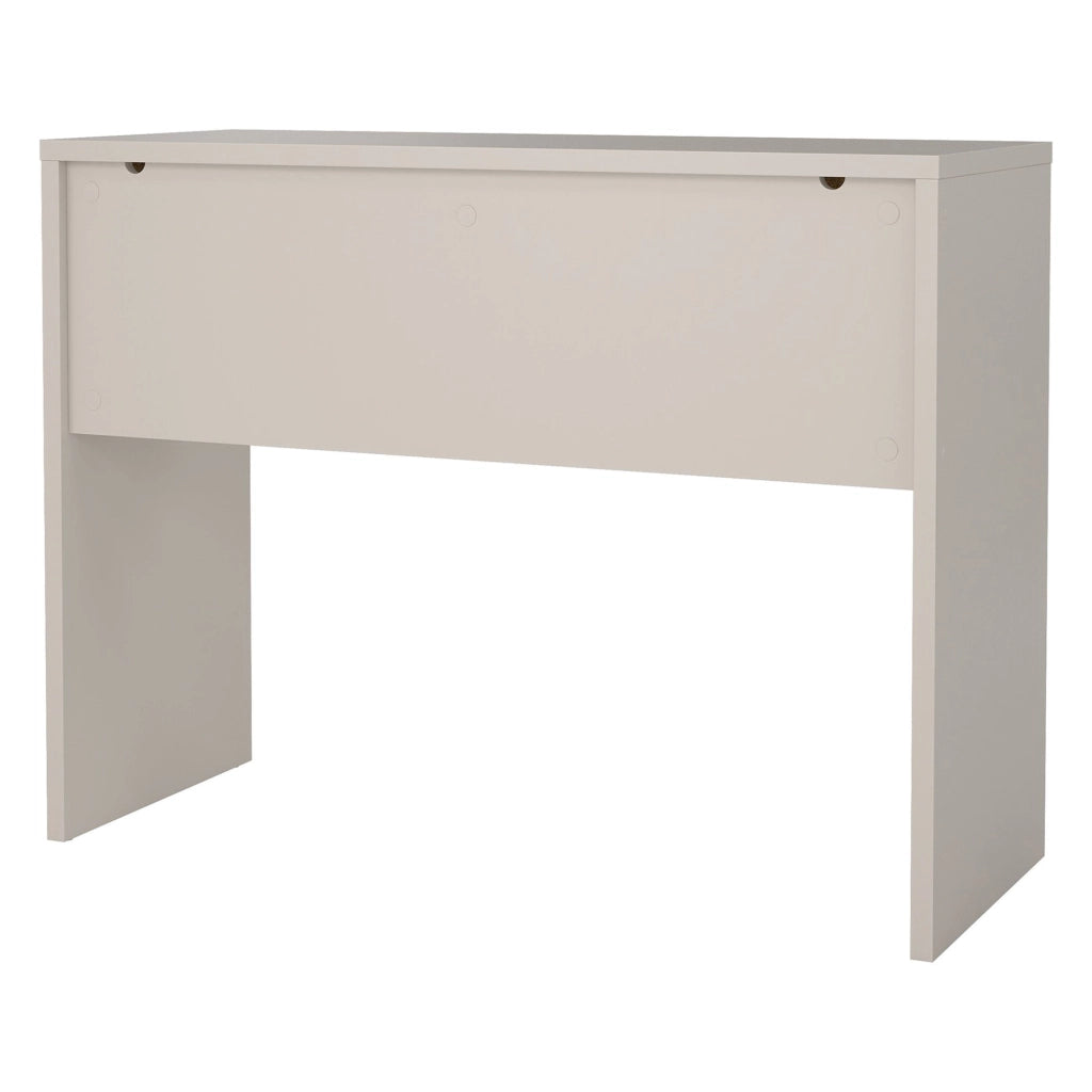 Acero, Scrivania 2 Cassetti, 100x40x77h cm Beige Cashmere