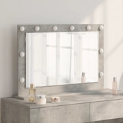 Specchio da toeletta Grigio cemento Vetro 80 x 55 x 18 cm