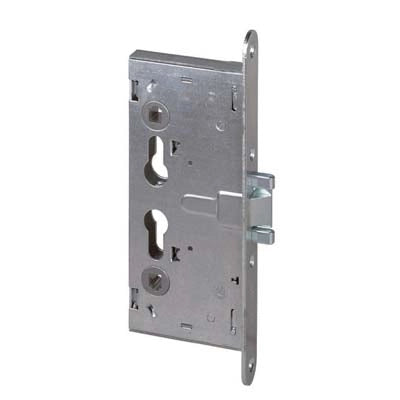 SERRATURA METALLO INFILARE 43020 CISA  B.Q ZINC F.MM 24 F.SAGOM M1+SCR Q9 E.MM 65