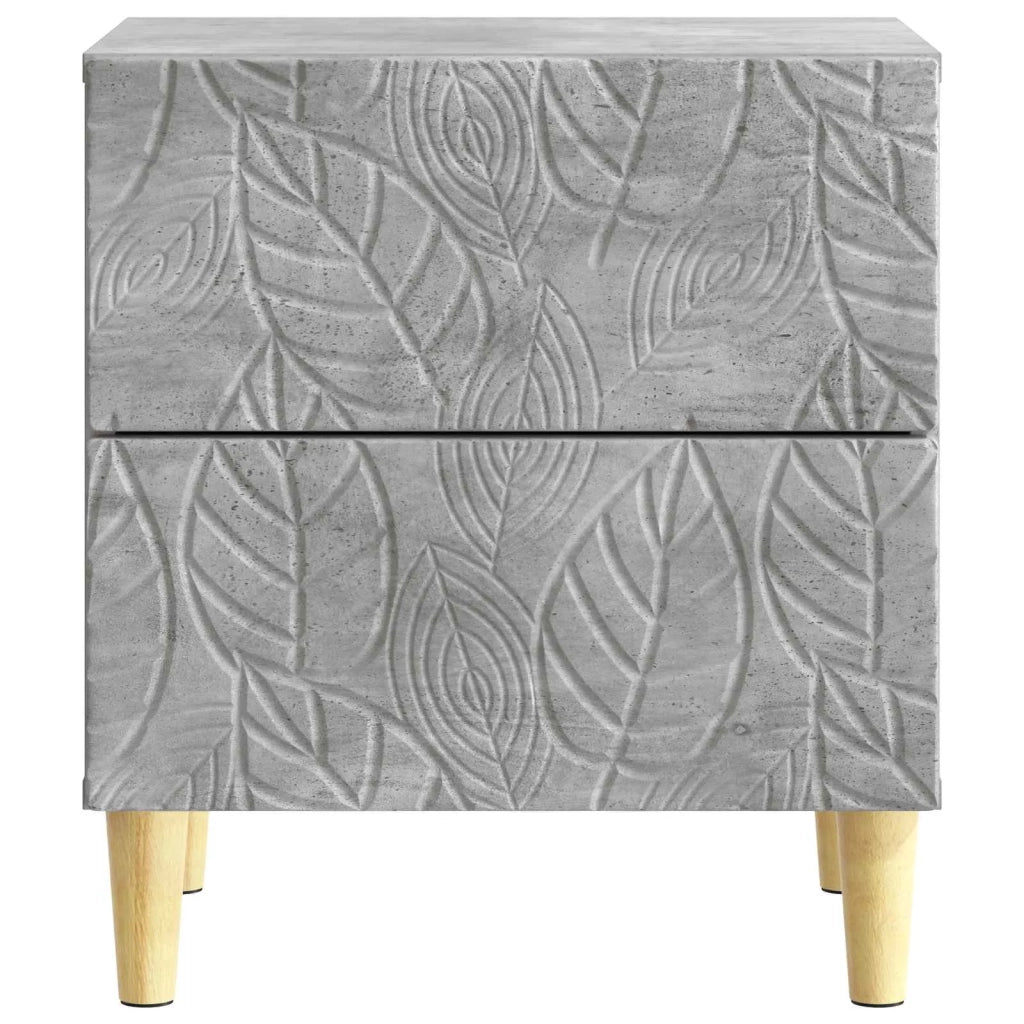 Comodino Grigio Cemento 43 x 34,5 x 48 cm Legno ingegnerizzato 894991