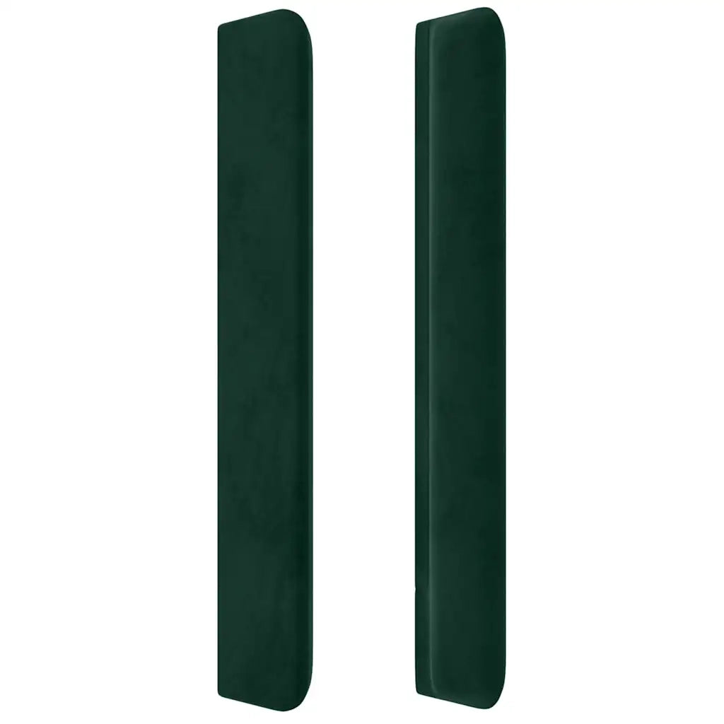 Testiera ad Orecchio Verde Scuro 147x23x118/128cm in Velluto cod mxl 48477