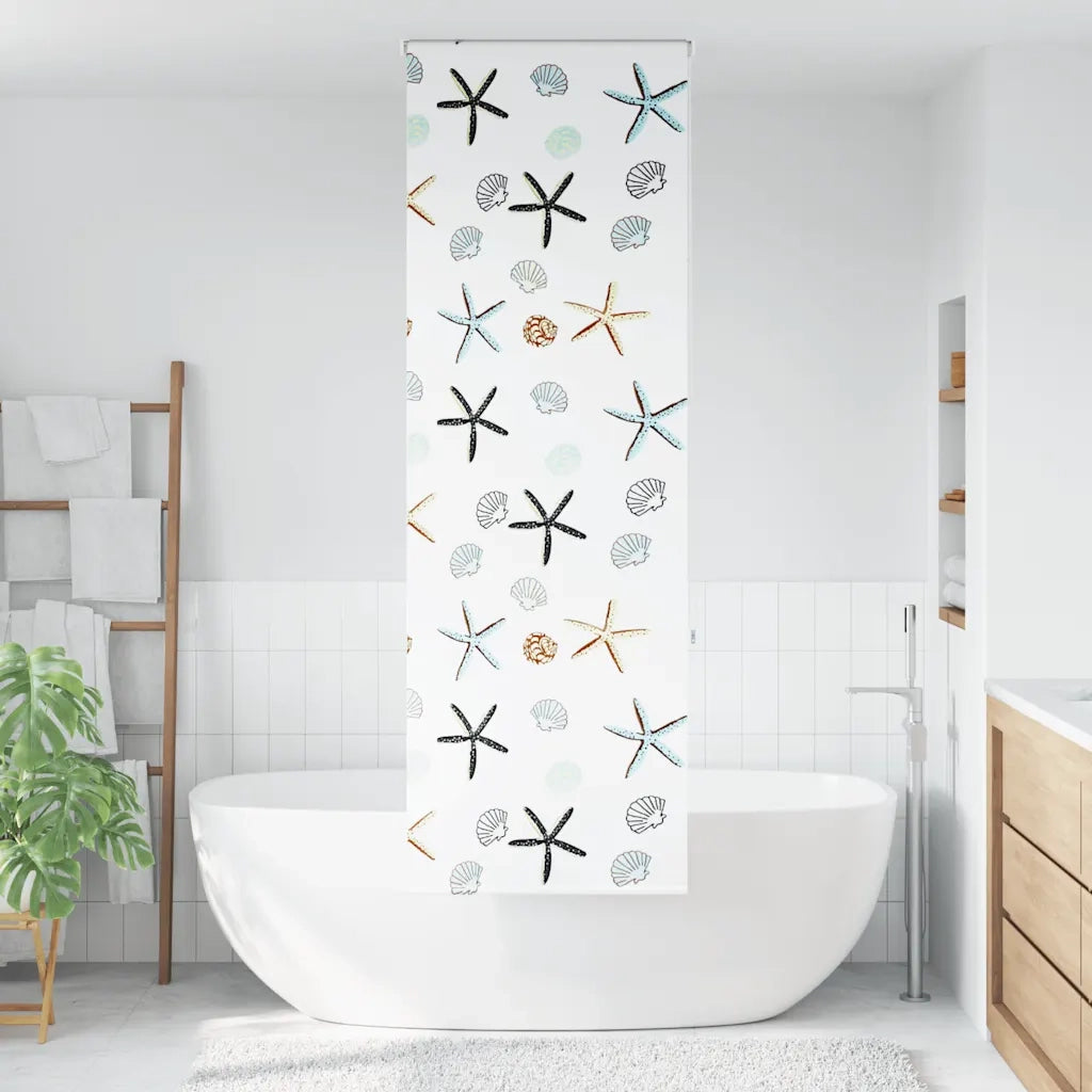 Tenda a Rullo Doccia 70x240 cm Larghezza Tessuto 66 cm