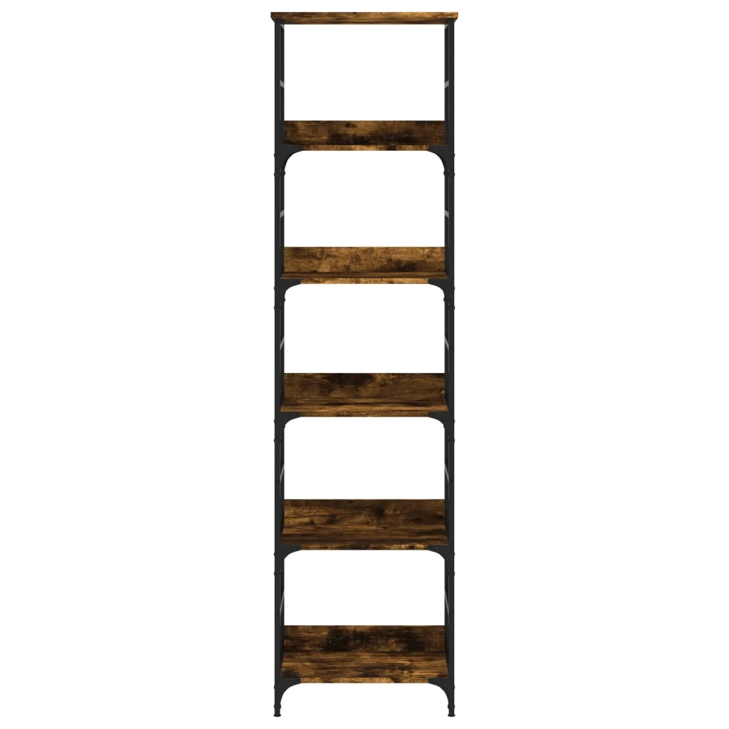 Libreria Rovere Fumo 50x33x188,5 cm in Legno Multistrato 835281