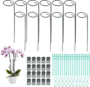 Supporti per piante in metallo da 40 cm - 12 pezzi di sostegni per piante per protezione delle piante nel giardino - per rose, gigli, verdure, pomodori, peperoncini.