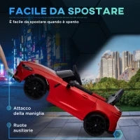 Macchina Elettrica per Bambini a Licenza BMW M4 con Telecomando, Clacson e Fari, 108x69.5x51 cm, Rossa