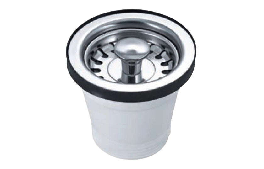 PILETTA CON CESTELLO PER LAVELLI IN ACCIAO INOX- Diam. 70- BONOM- pezzi 1