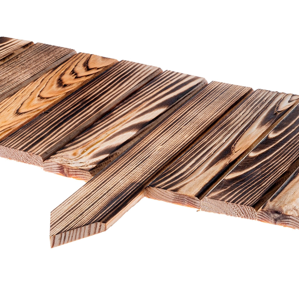 Recinzione da giardino in legno KADAX Palisade, infissa nel terreno, colore marrone, 20x116 cm.