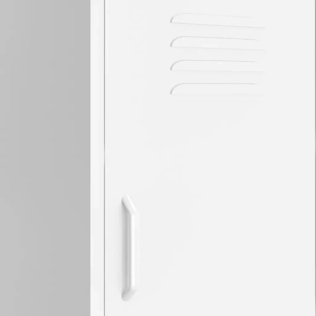 Armadietto Bianco 42,5x35x101,5 cm in Acciaio 336197