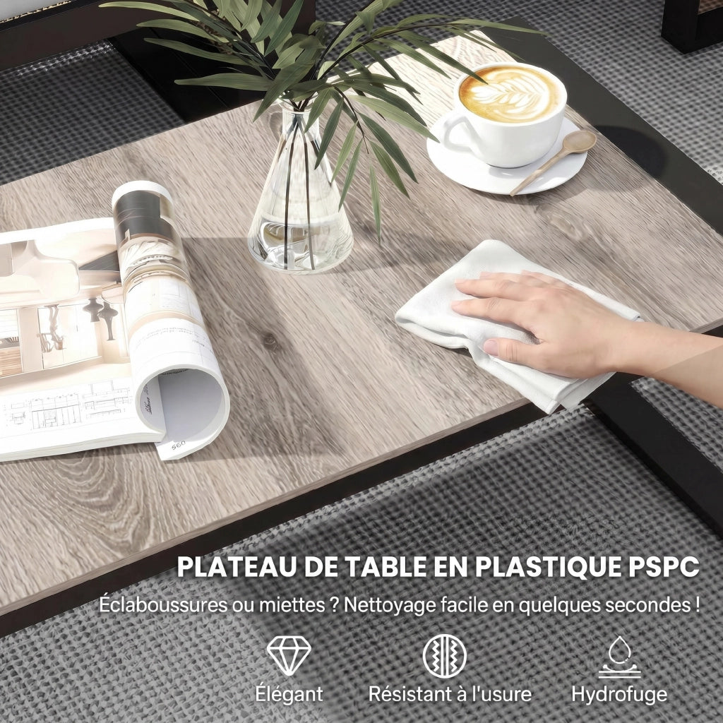 Set divano angolare 5 posti esterno ¨C zephmum ¨C grigio scuro polyrattan